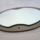 Beveled oval mirror by Lupi Cristal Luxor, Italy, 1970s