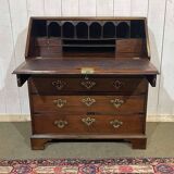 English Georgian donkey desk from the 19th century, mahogany and oak.