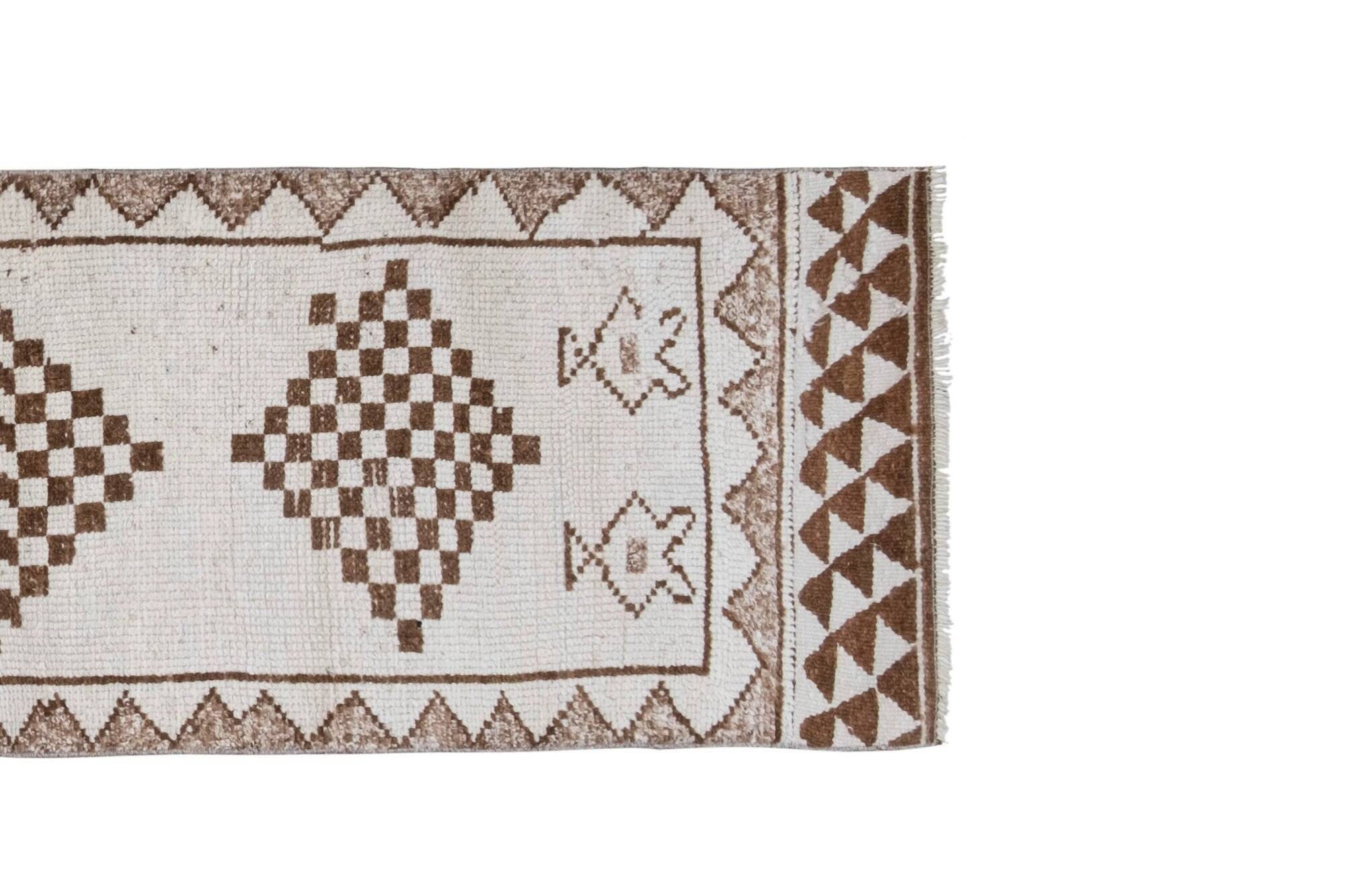 Tapis de couloir turc vintage 78x350 cm