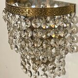 Pair of brass sconces and tassels