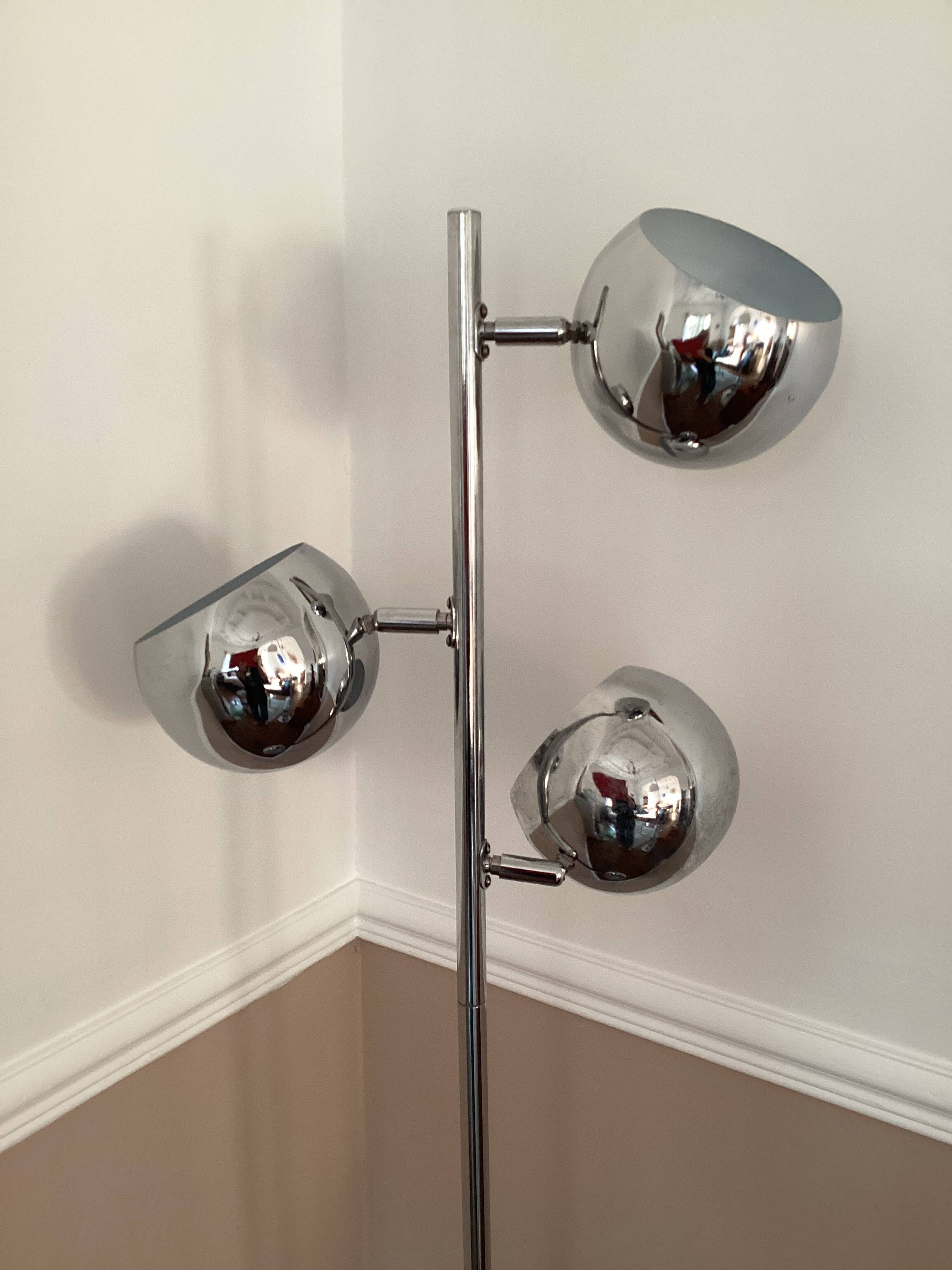 Eye Ball light fixture, vintage 70s