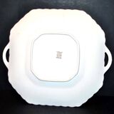 Antique octagonal dish in English "Bone China" opaque cream earthenware COPELAND SPODE England