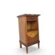Tables de chevet italiennes en placage d'acajou avec de splendides