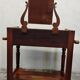Antique dressing table/vanity unit in wood and marble