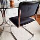 Série de 4 chaises B32 Marcel Breuer en velours côtelé noir