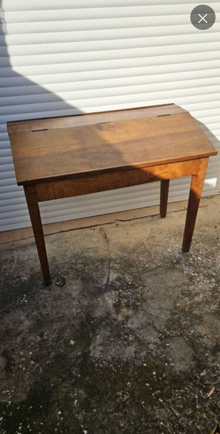Antique desk and chair