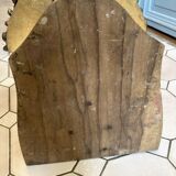 Carved wooden and marble console