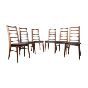 Série de 6 chaises danoises - palissandre rio