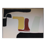 Soft minimalist abstract on canvas