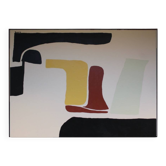 Abstrait minimaliste doux sur toile