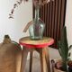Vintage round wooden stool