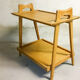 Vintage Scandinavian serving trolley