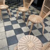 Vintage rattan garden furniture