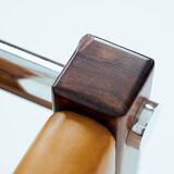 Armchair in Jacaranda Wood and Leather by Celina Decorações, Brazil, 1950s