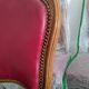 Set of Louis XV Cabriolet Chairs – Carved Wood & Bordeaux Leather