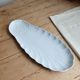 Large vintage white porcelain shell serving platter XXL