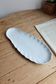 Large vintage white porcelain shell serving platter XXL