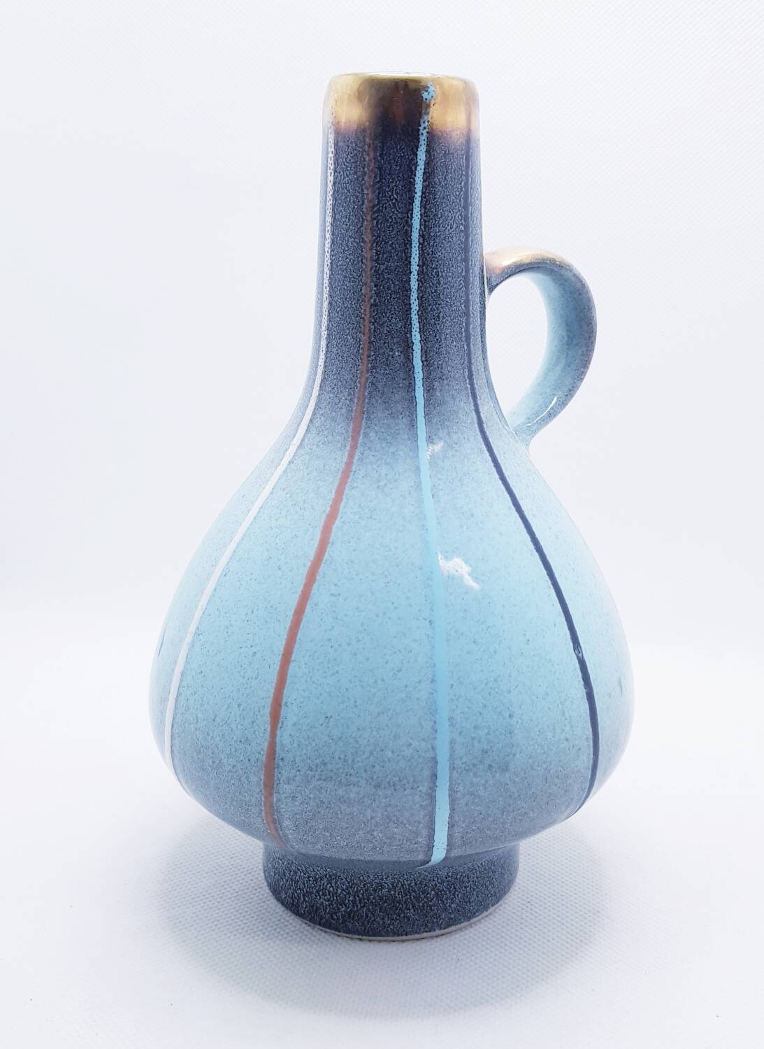 Vase à fond cloche rayé