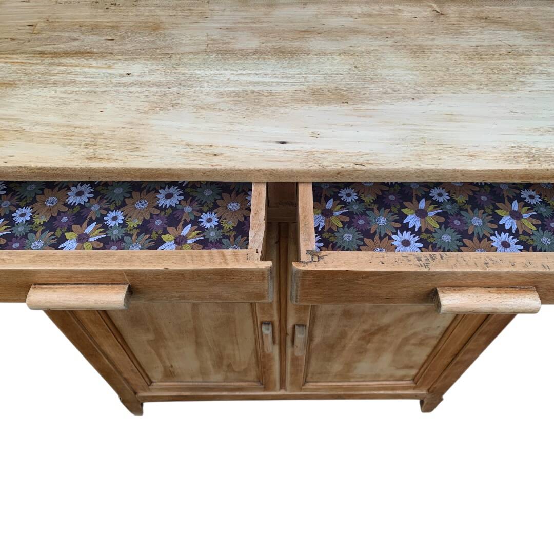 Buffet parisien bois brut 1940 H100