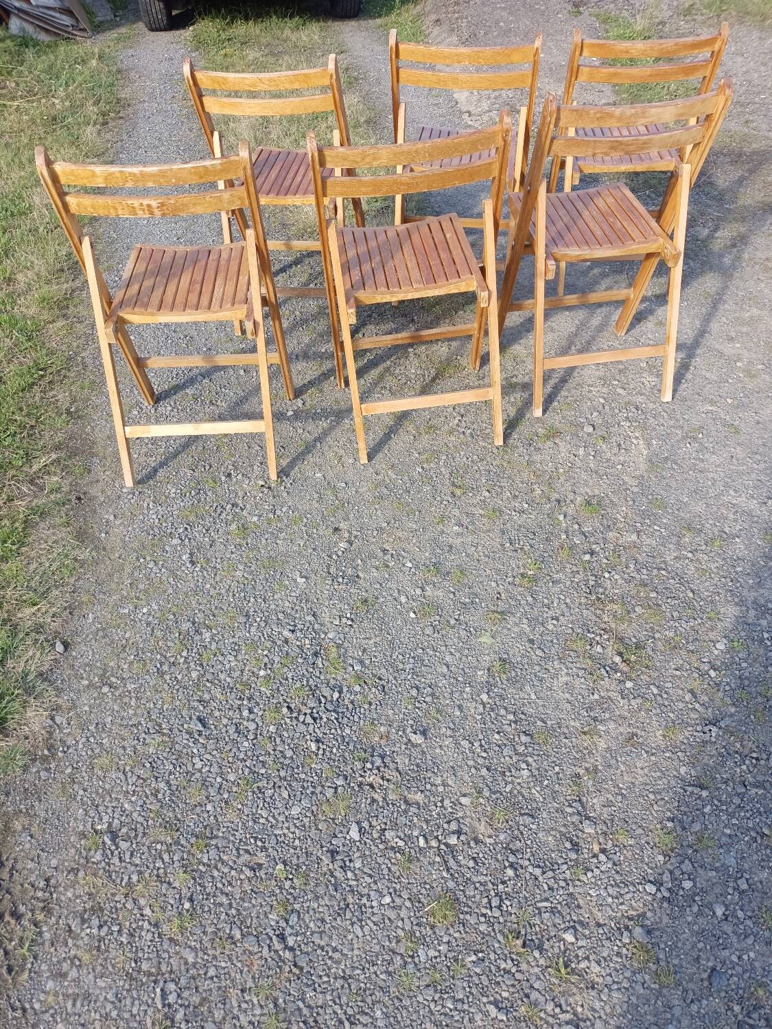 Série de 6 chaises pliantes
