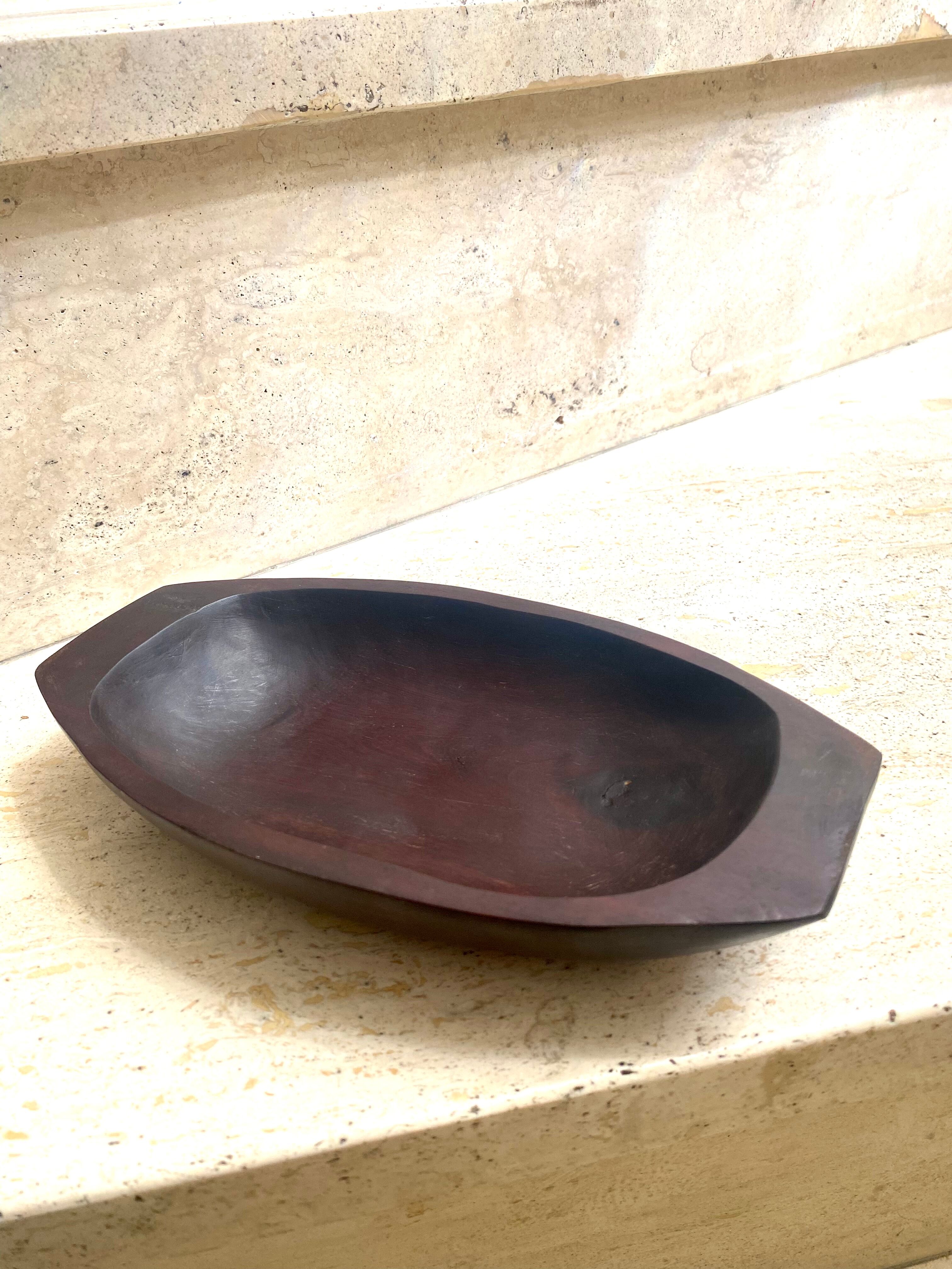 Empty exotic wood pocket