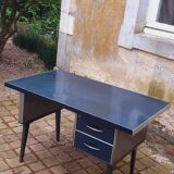 Strafor industrial metal desk, 1960s