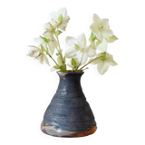 Vase en grès peint