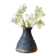 Painted stoneware vase