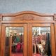 Art Deco period library cabinet in solid oak with honey patina circa 1925