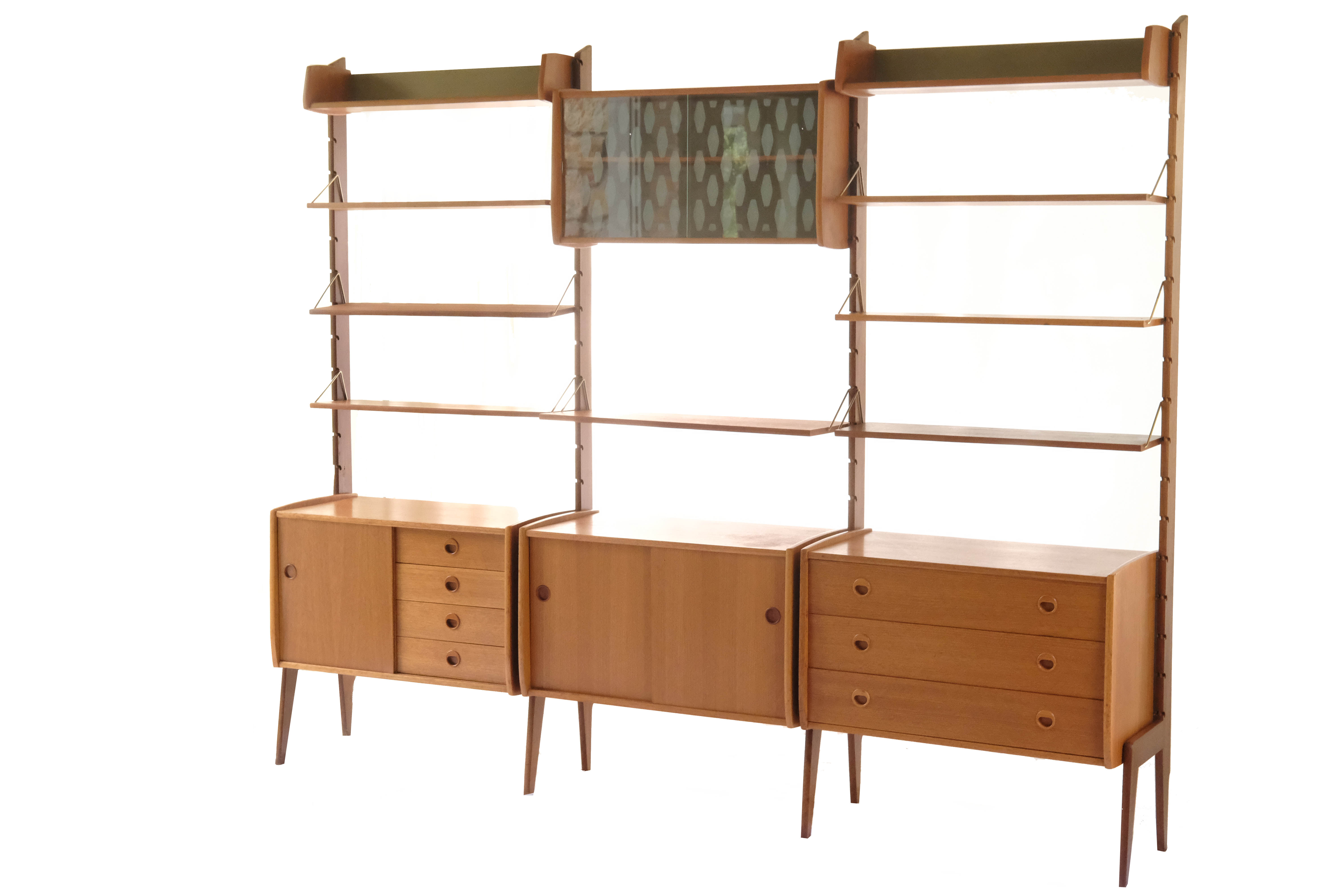 Wall Unit by John Texmon, 3 Modules, Norway, 1960s