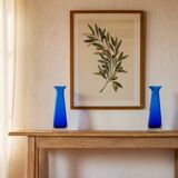 Murano Crystal Jarrones Sommerso Azul Cobalto