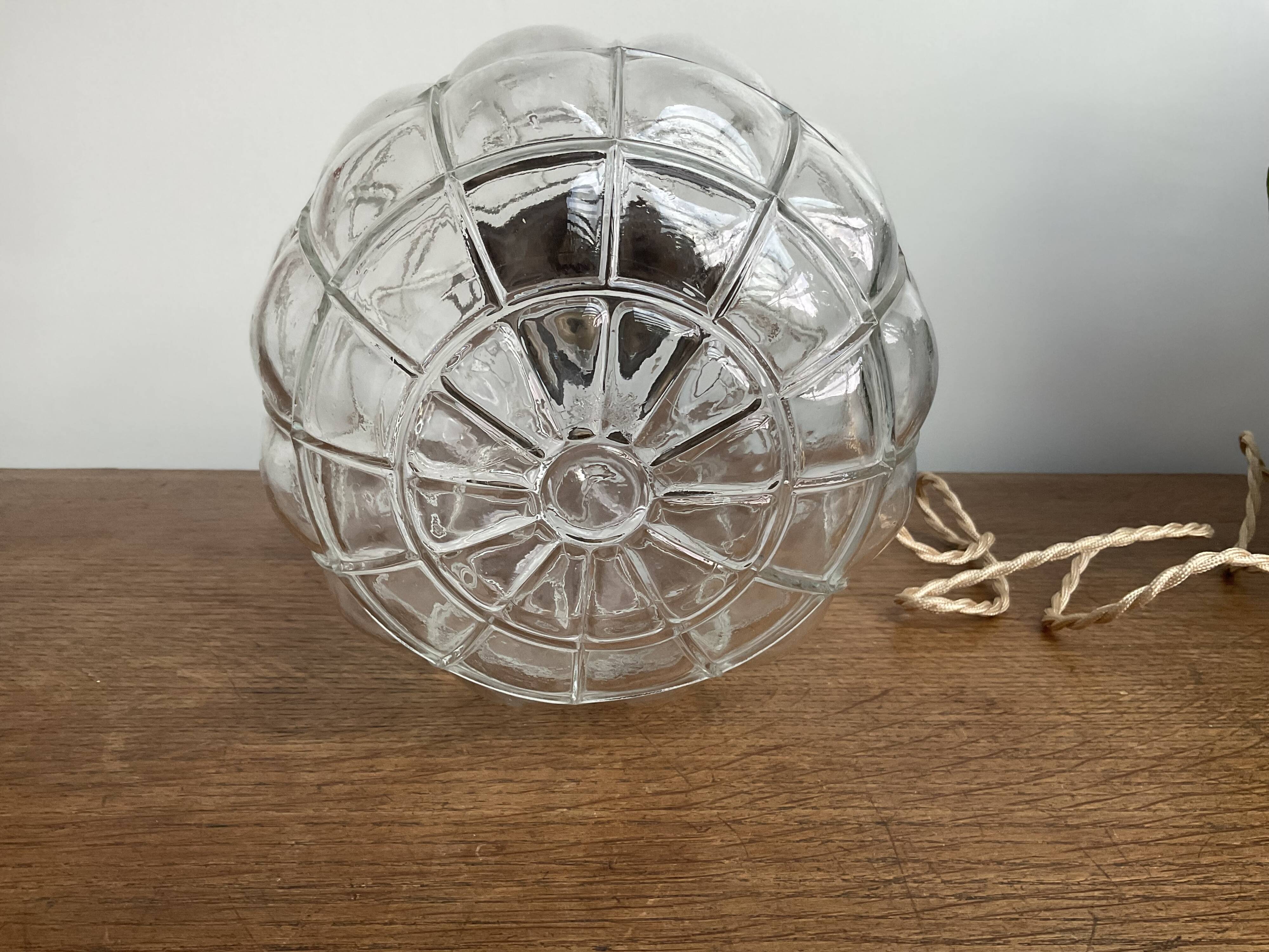 Art Deco glass pendant light
