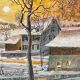 Tableau "Chemin d'Or" 2003 - 45 x 23 cm