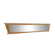 Trapezoidal oak mirror - 182x32cm