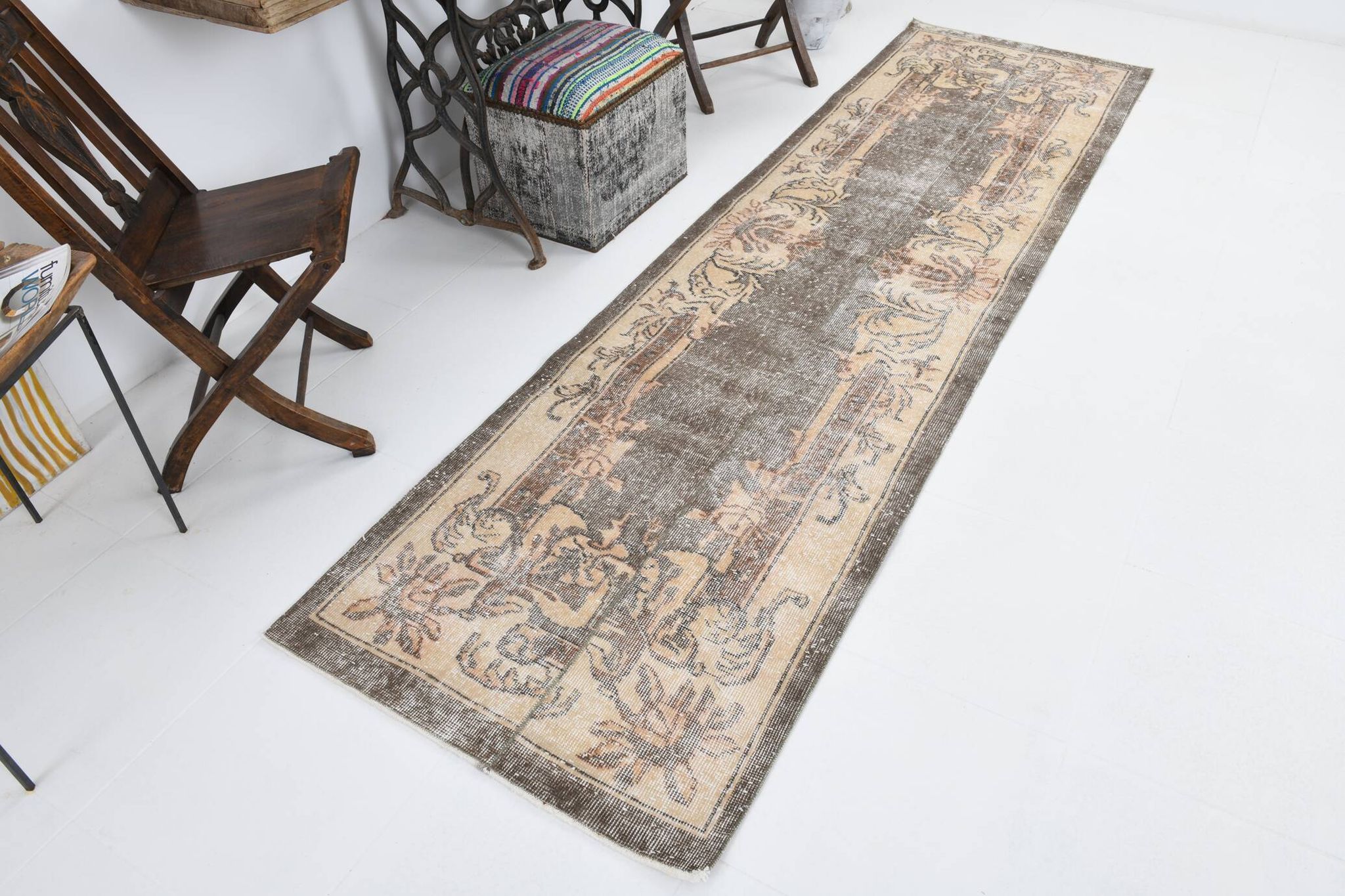 Tapis de course oriental turc 3x10, 84x306Cm