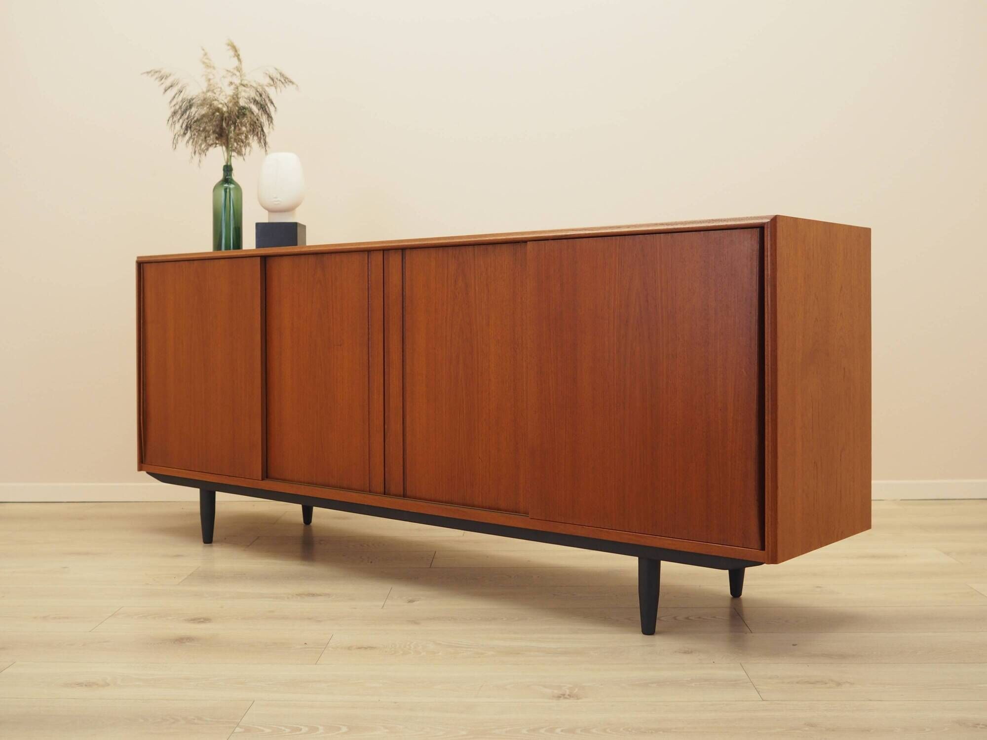 Danish teak sideboard 1960s with bar section and sliding doors