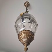 Art Deco Acorn Hanging Light Fixture, Antique Chandelier