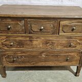 Burmese teak chest of drawers