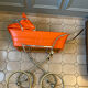 Landau vintage orange et chrome vers 1970