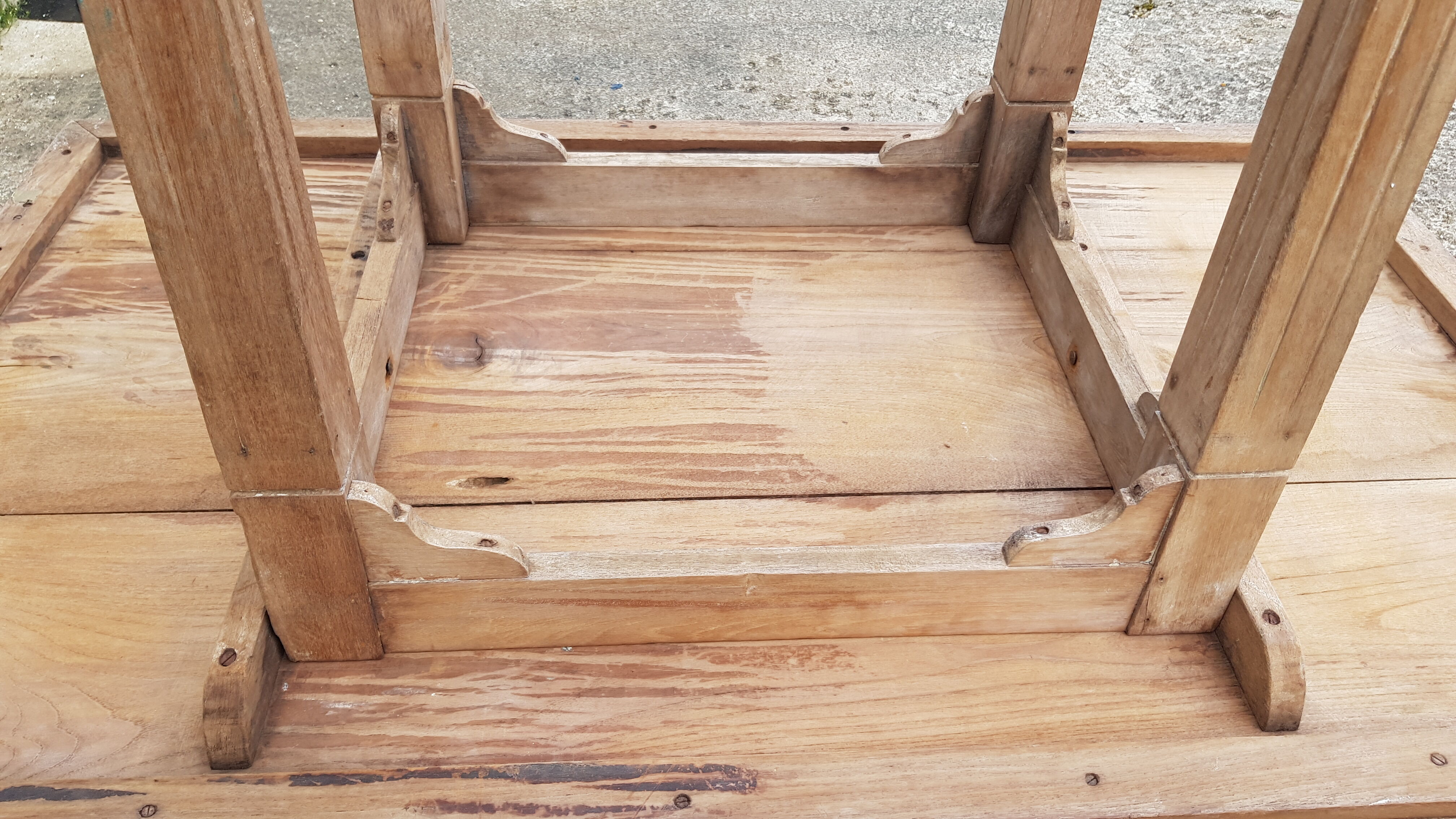 Old Burmese teak dining table
