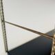Adjustable wall shelf Mid-Century Modern in brass and metal