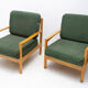 A pair of mid century Scandinavian style armchairs, 1970´s