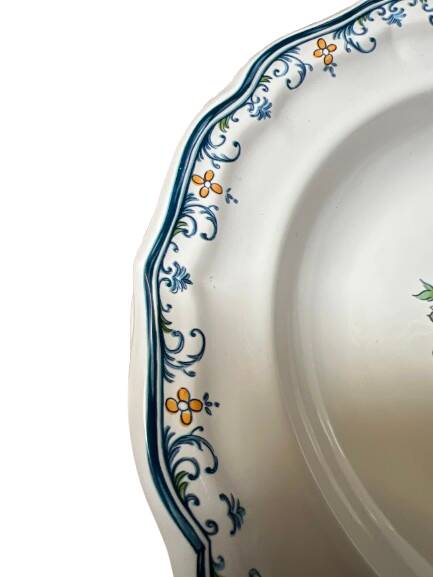 Our deep ceramic plates from Gien "Moustiers with pomegranate"