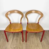 Pair of Lotus chairs by Hartmut Lohmeyer for Kusch+Co