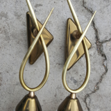 Pair of wall lamps, lunel edition, 1961 paris, vintage 50s, 60s.