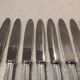 12 silver-plated dessert knives by the silversmith Ercuis, Senlis, 20.3 cm.