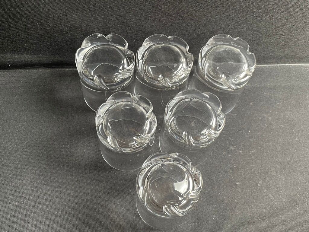 6 Daum wine glasses France Blanzey service