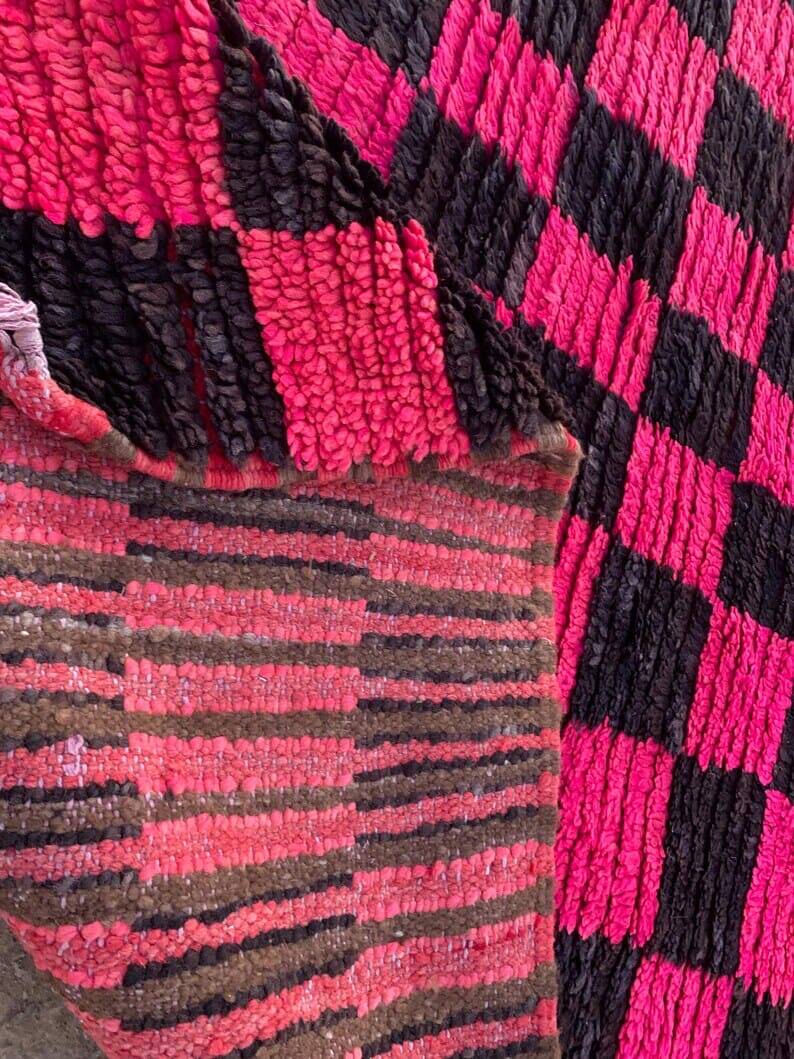 Handmade square Berber rug, size 150 x 250 cm