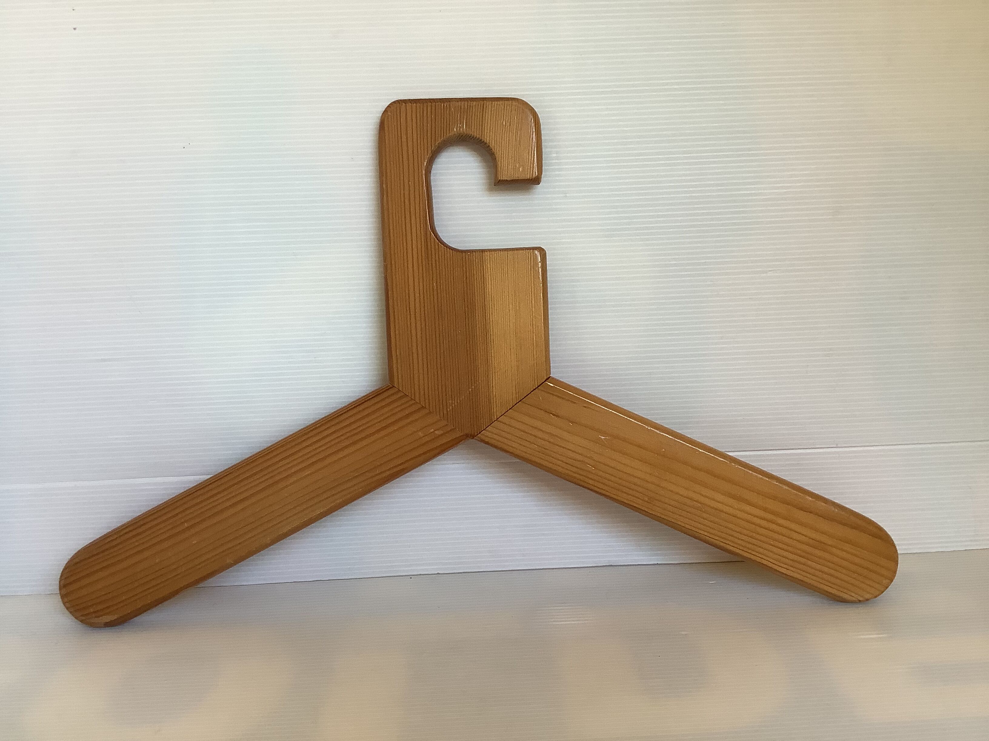 Trio of Scandinavian wooden hangers year 70