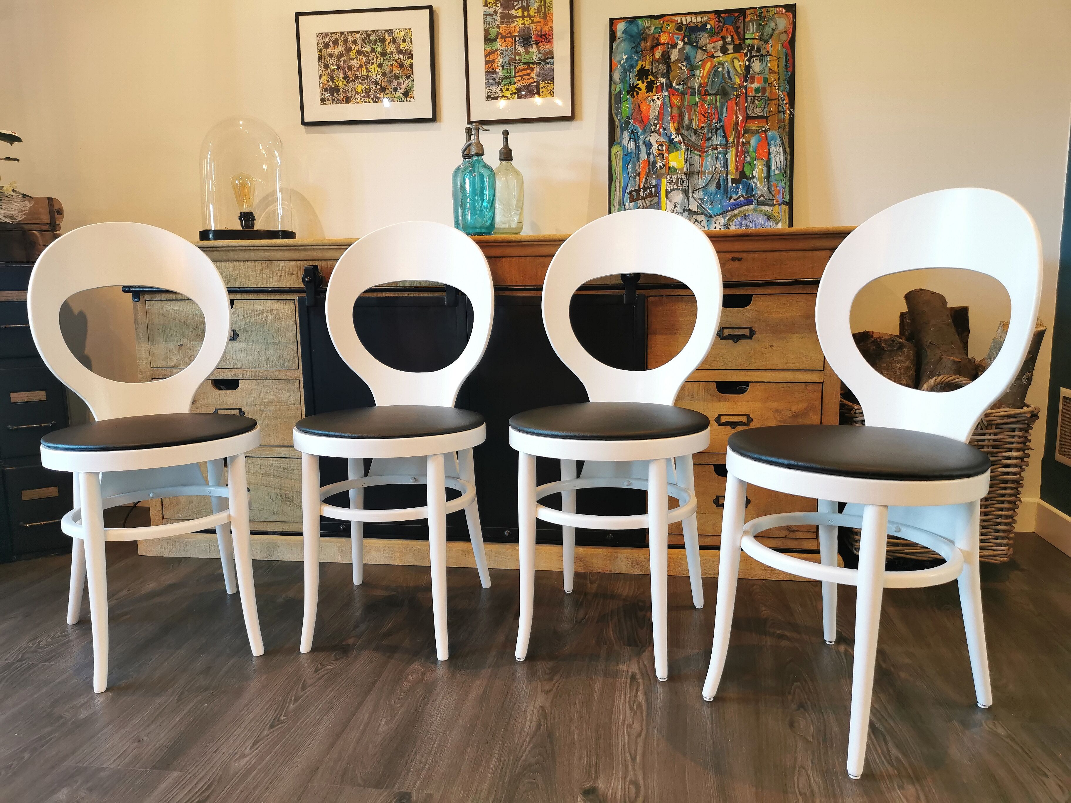 Lot de 4 chaises bistrot Baumann Mouette